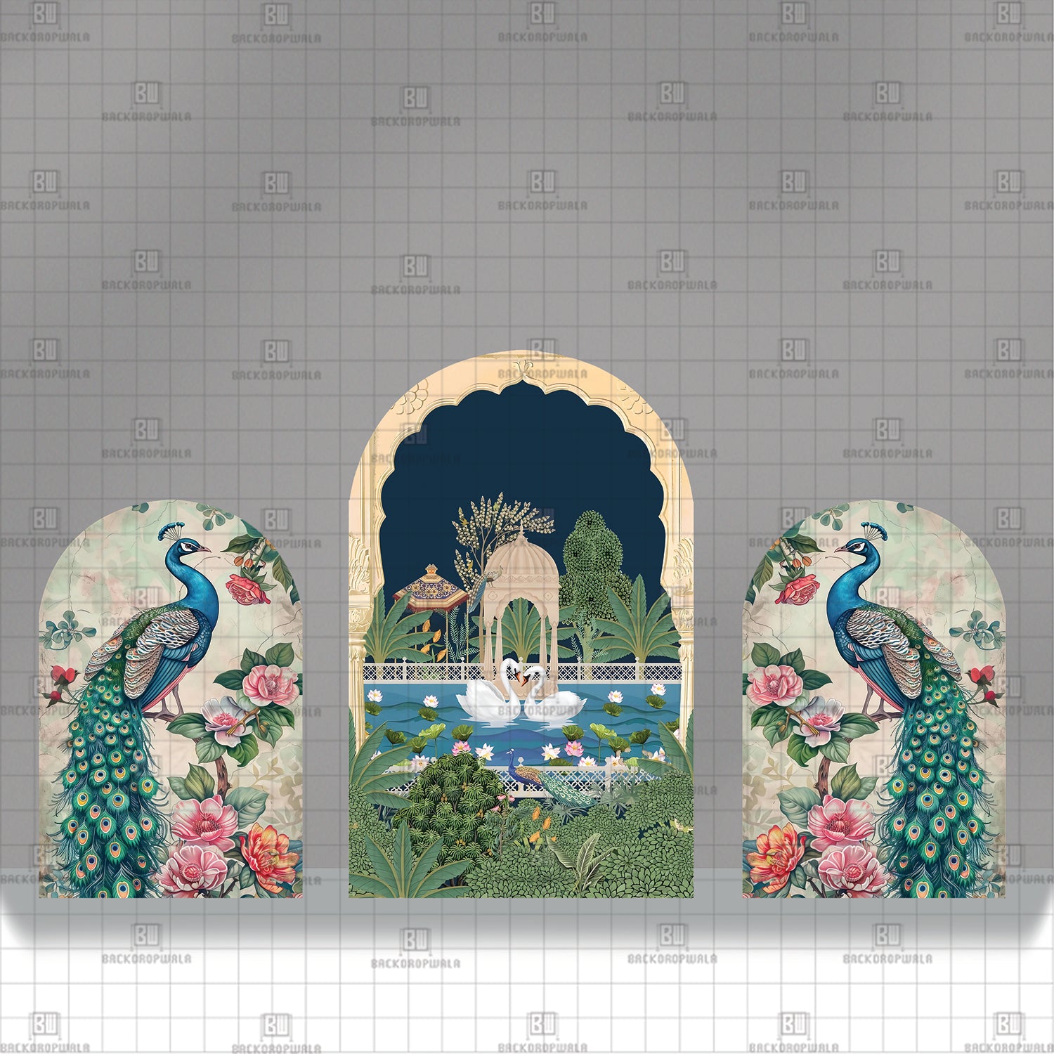 The Royal Sanctuary Theme Printed Event Backdrop