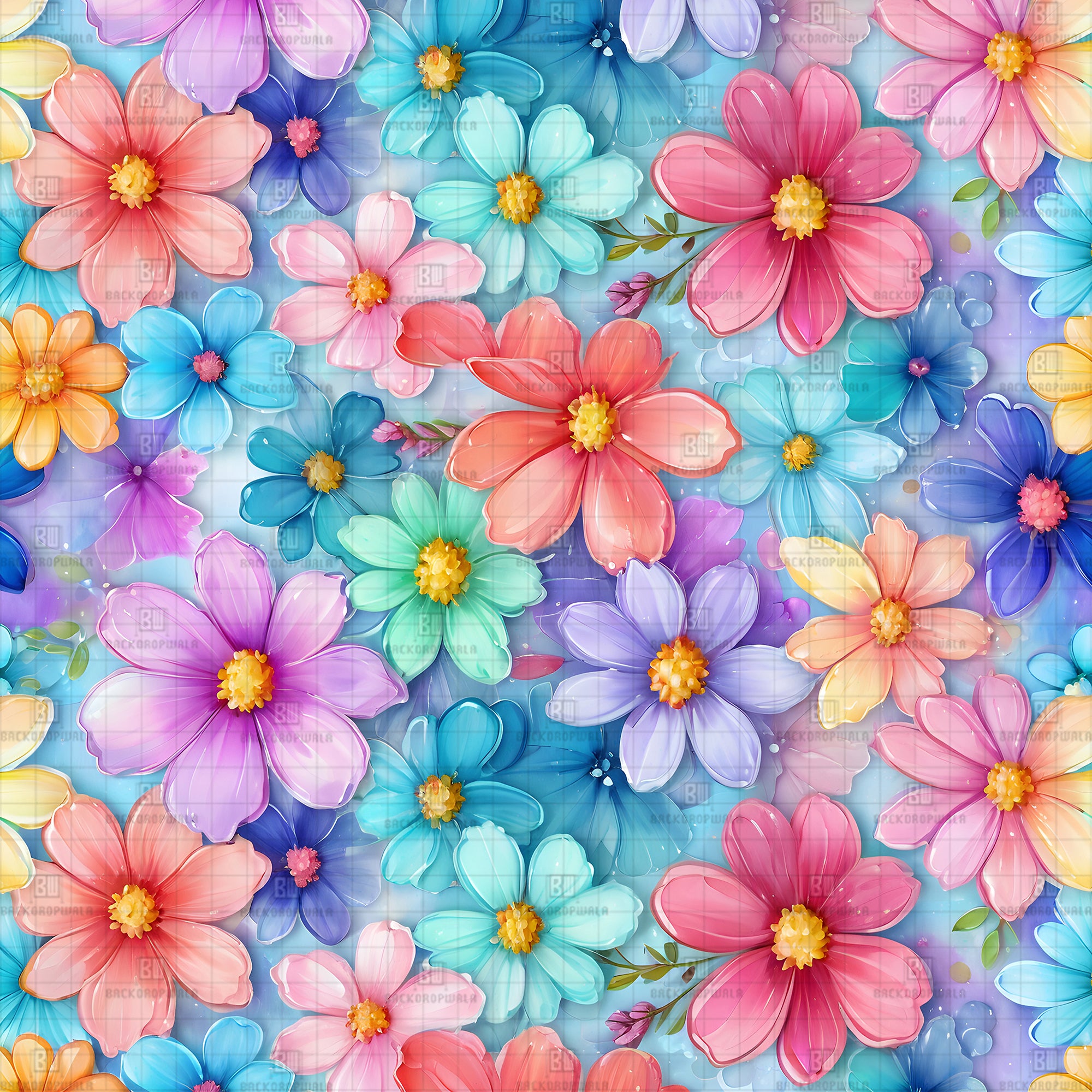 The Modern Mandala Carnival & Haldi Theme Backdrop