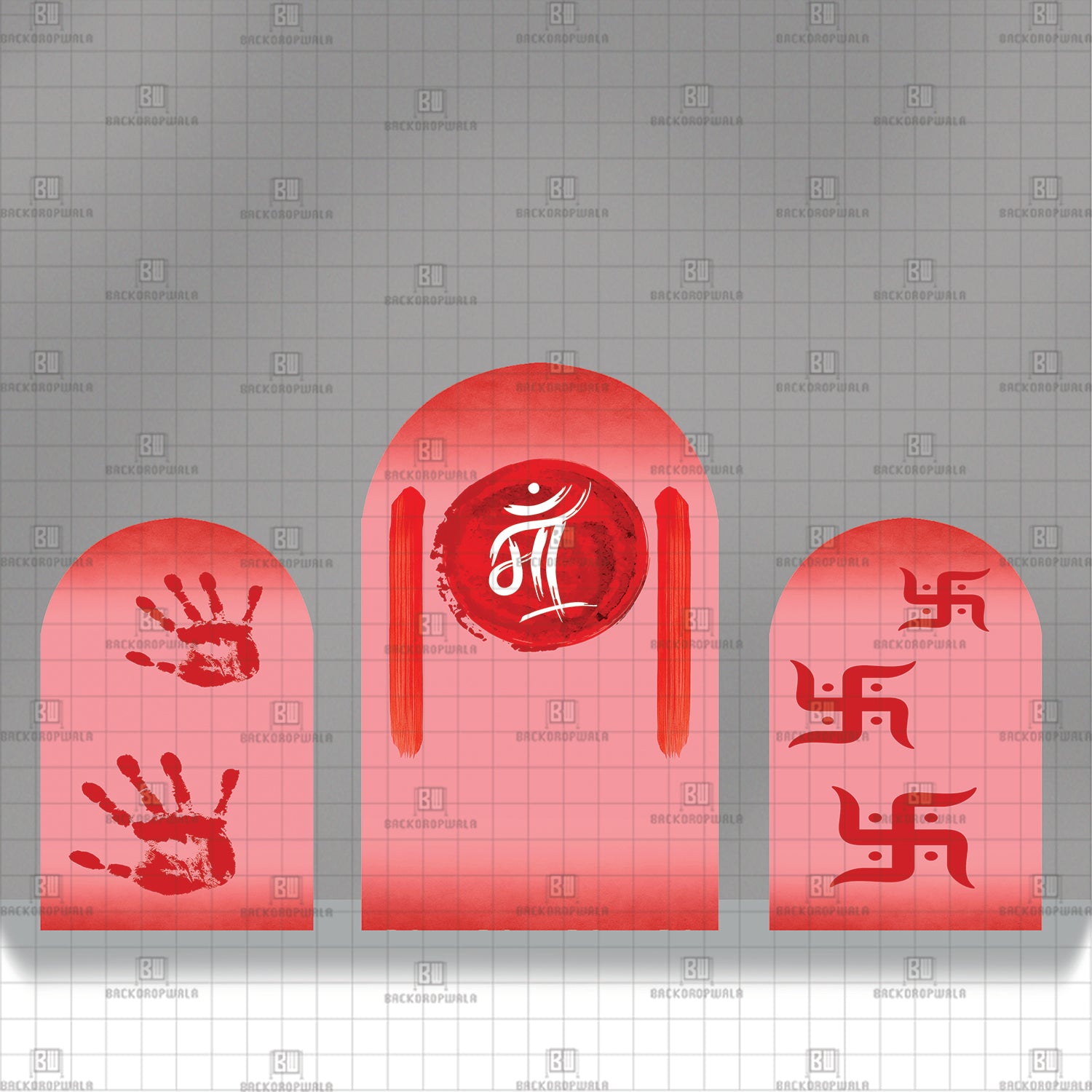 The Crimson Blessing Theme Printed Event Backdrop