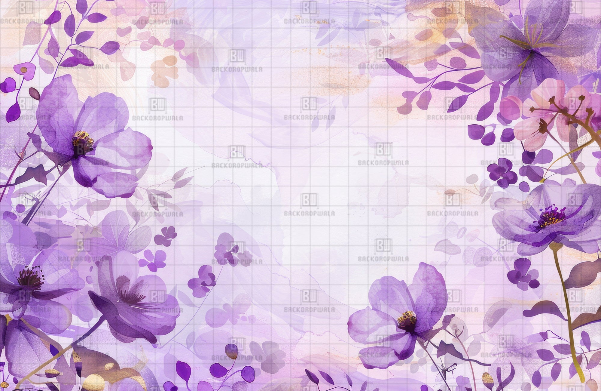 The Lavender Luxe Gala Carnival & Haldi Theme Backdrop