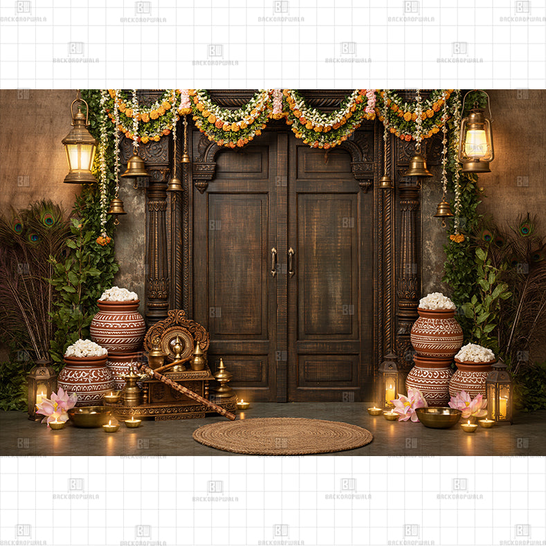 Traditional Doorway Scene PRINTED BACKDROP