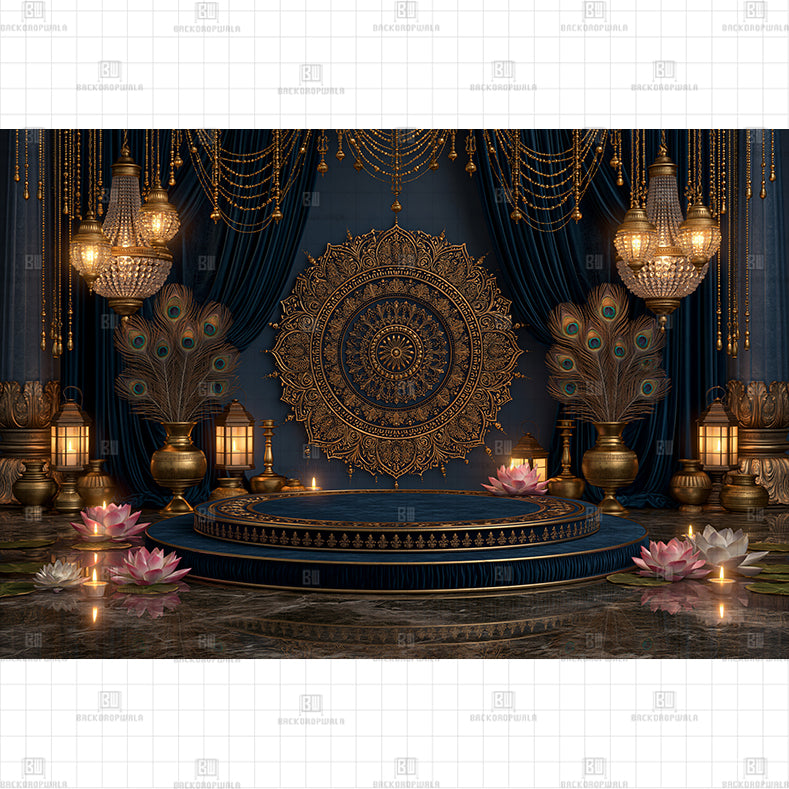 Marigold Palace Door PRINTED BACKDROP