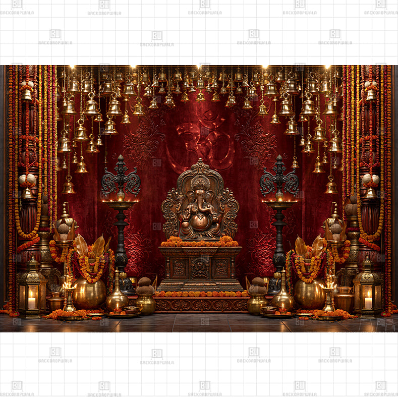 Regal Durbar Hall Printed Baby Backdrop