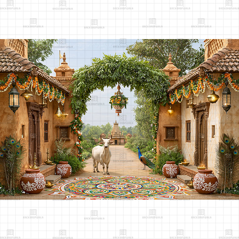 Gokul Village PRINTED BACKDROP
