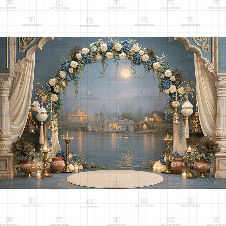 Golden Pot Display PRINTED BACKDROP