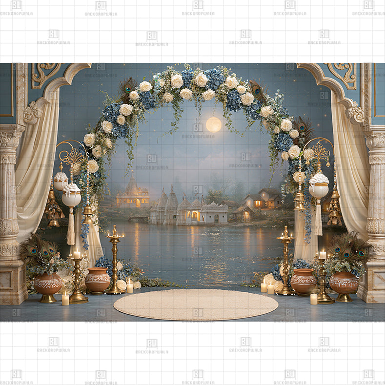 Golden Pot Display PRINTED BACKDROP