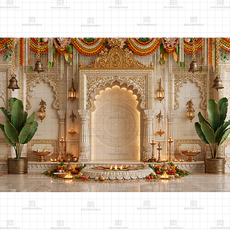 Red Curtain Stage Printed Baby Backdrop