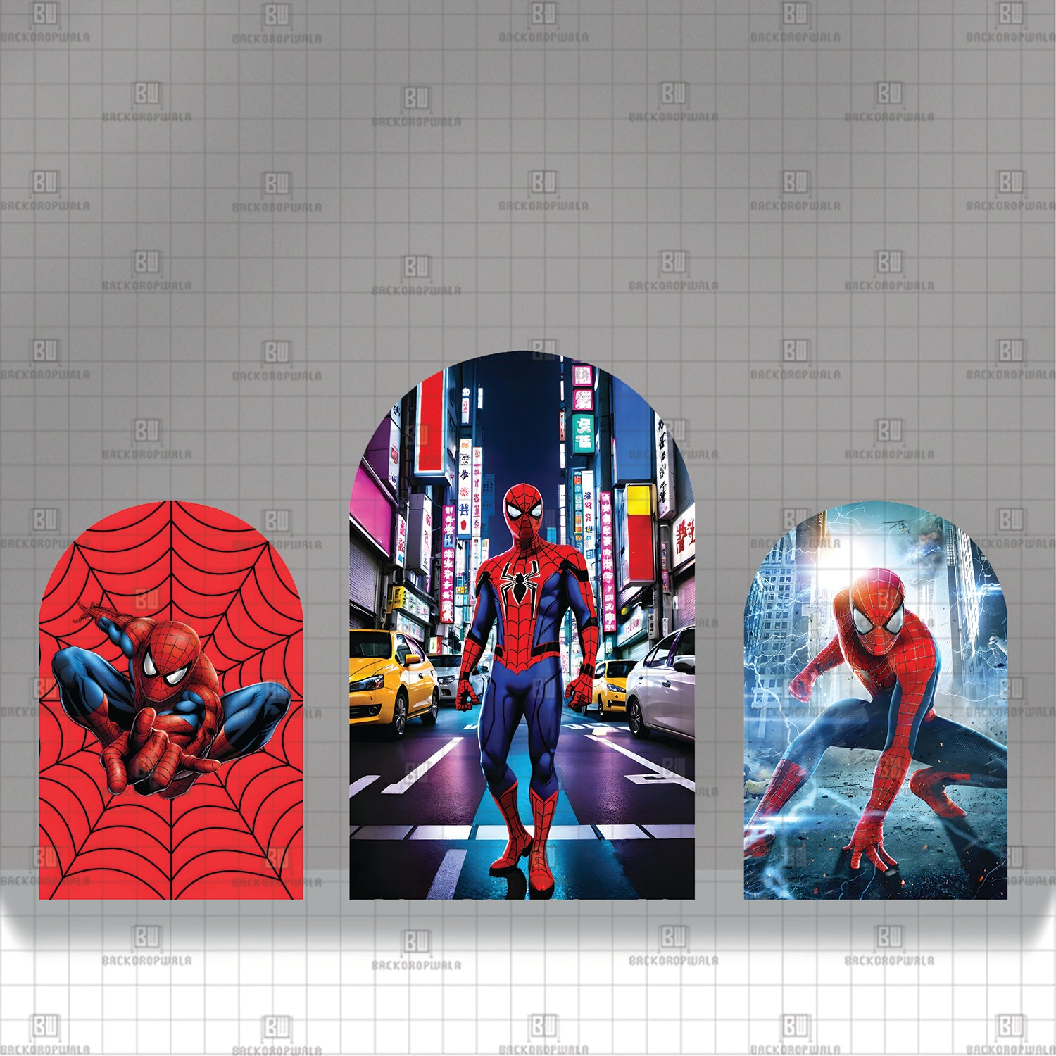 Spiderman Trending Theme Printed Event Backdrop