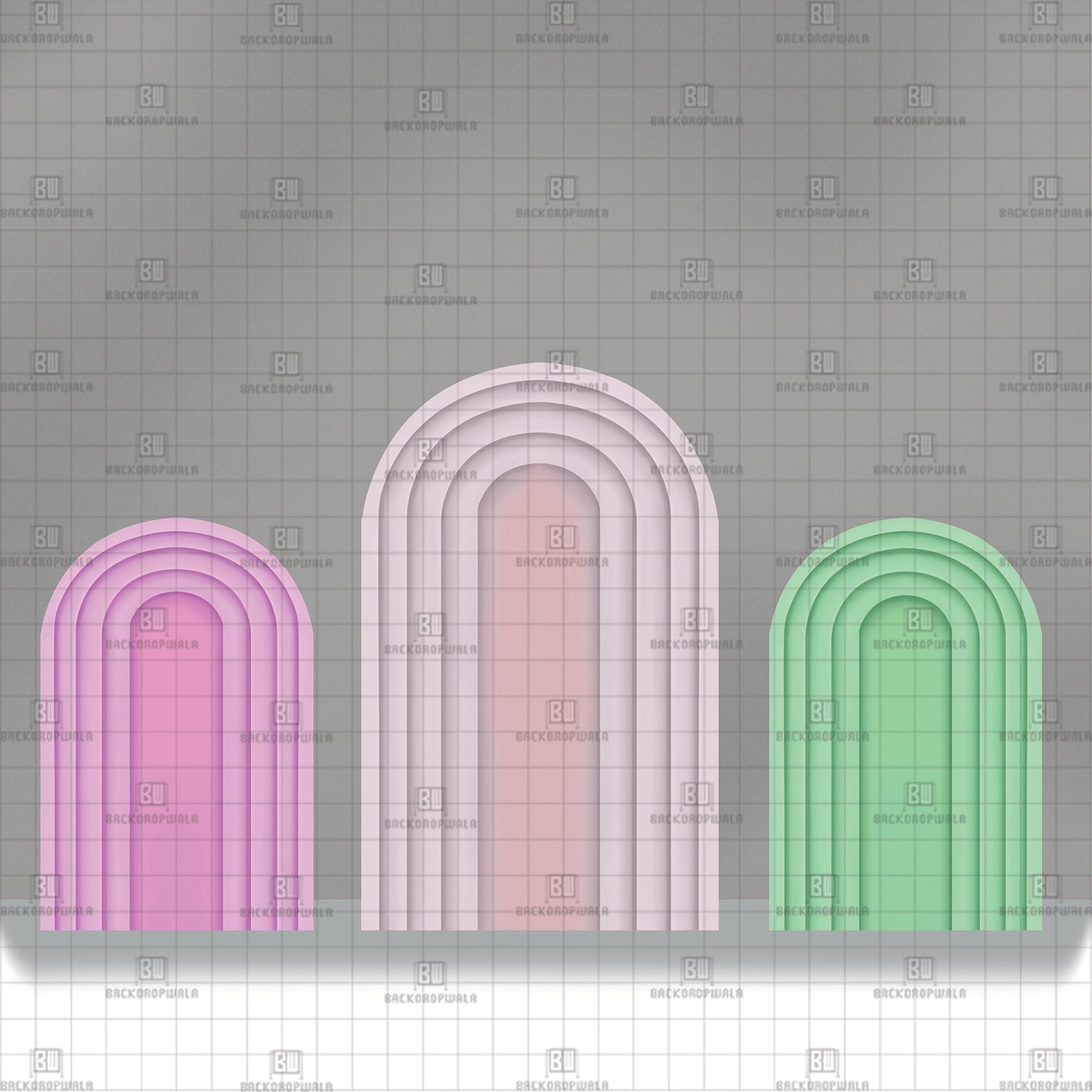 The Layered Spectrum Theme Printed Event Backdrop