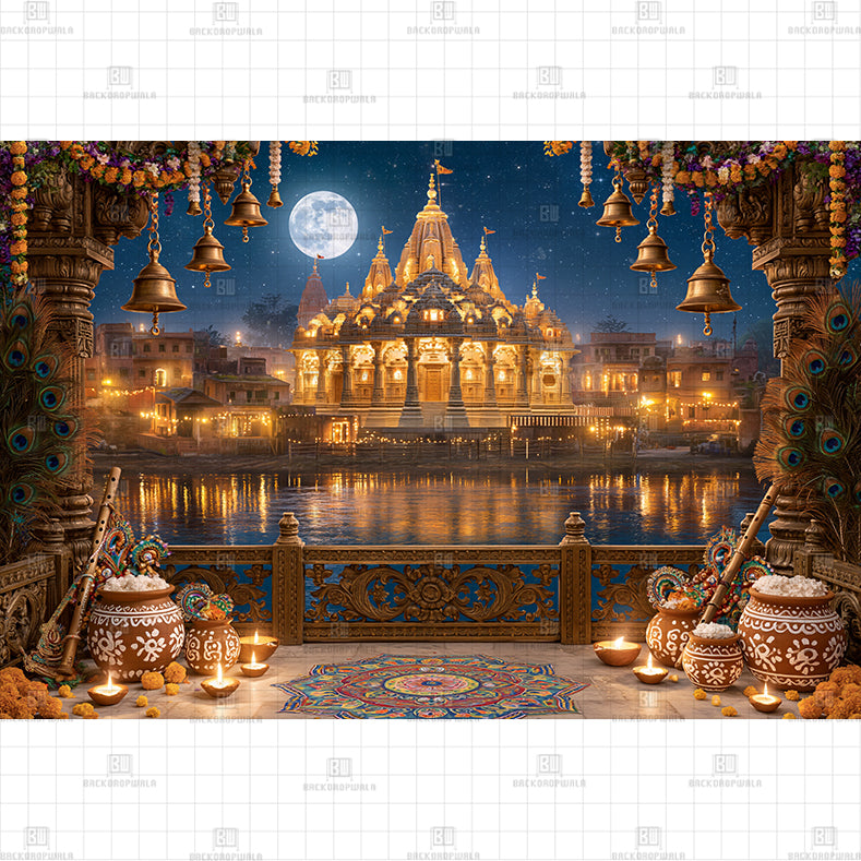 Golden Basket Display PRINTED BACKDROP