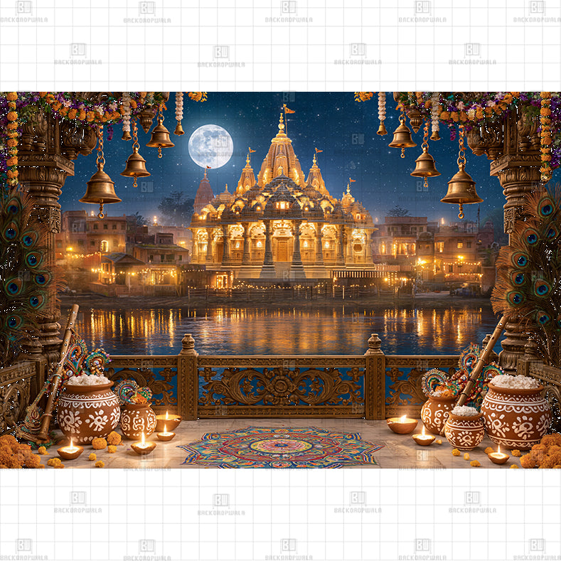 Golden Basket Display PRINTED BACKDROP