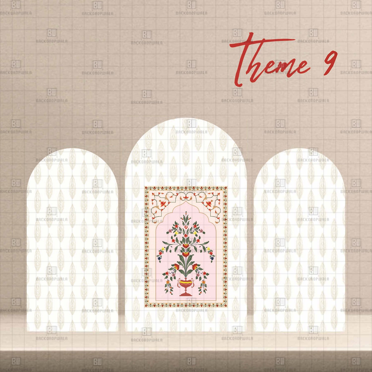 The Royal Pavilion Theme Printed Event Backdrop