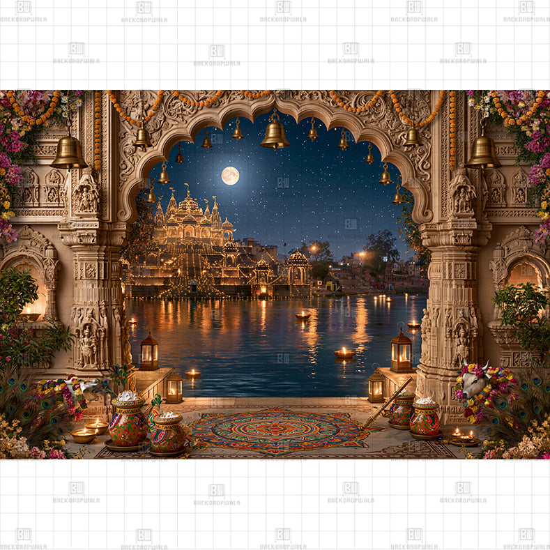 Mystic Palace Arches PRINTED BACKDROP