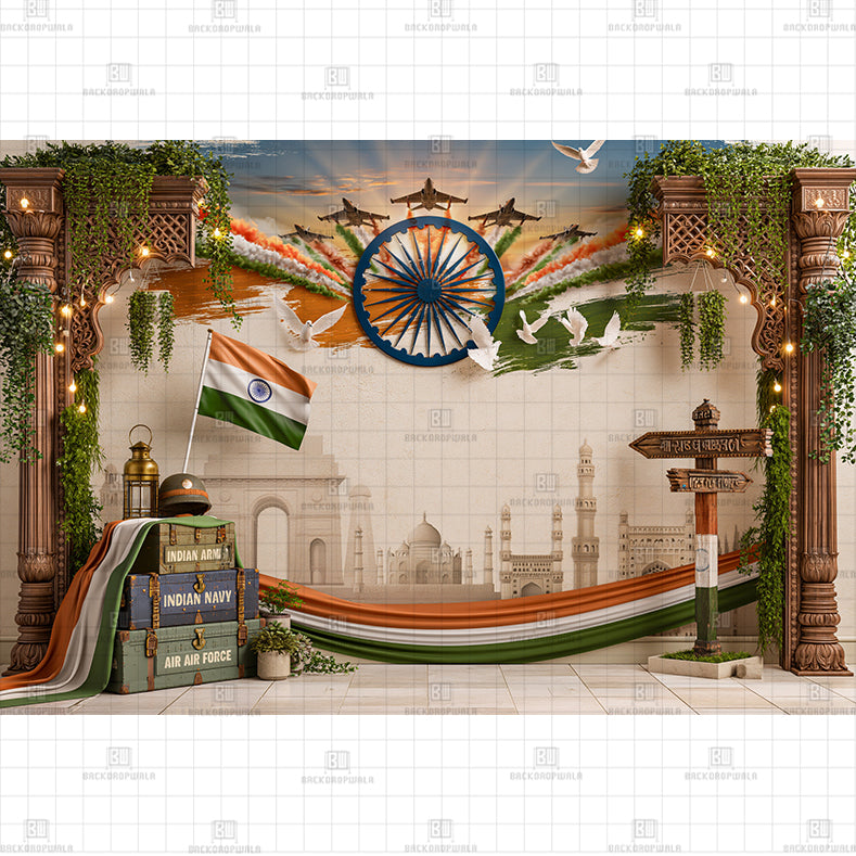 Independence Grandstand Printed Baby Backdrop