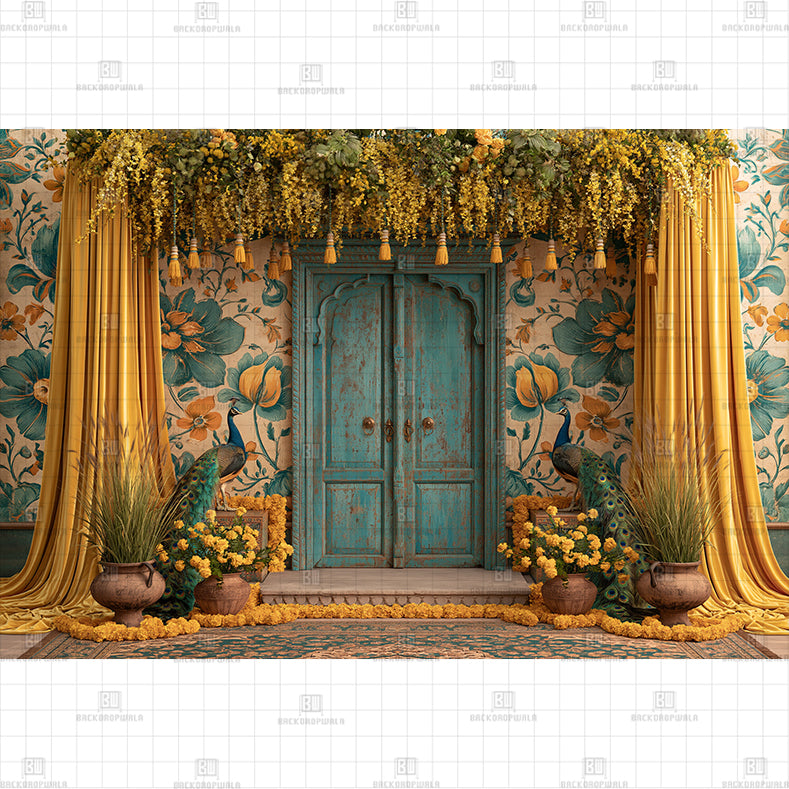 Divine Lantern Alcove PRINTED BACKDROP