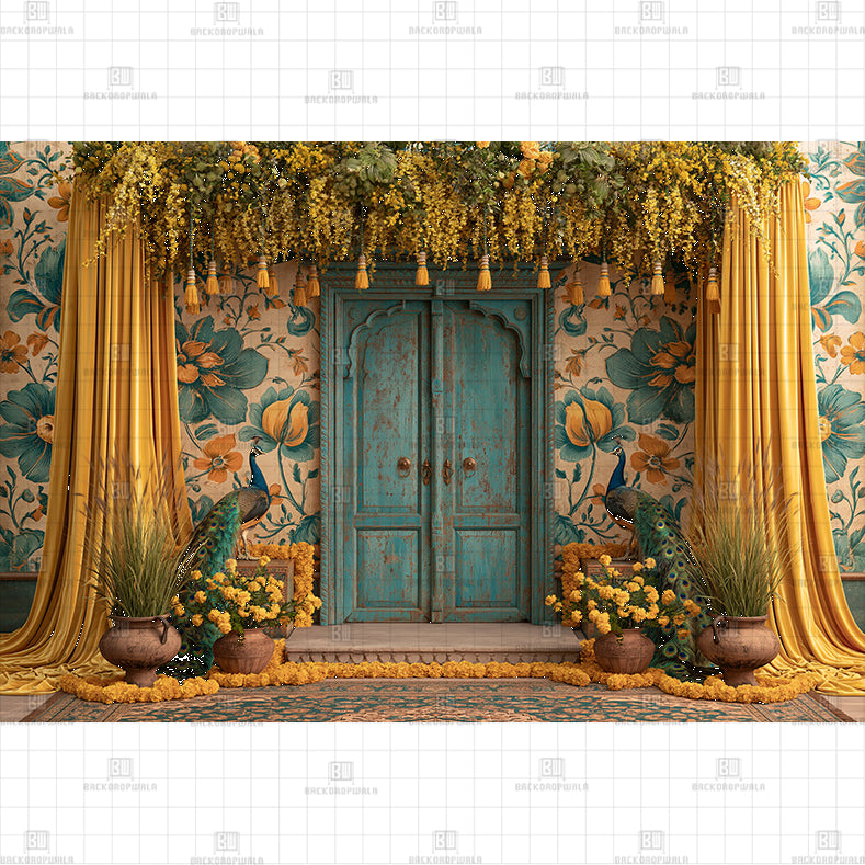 Divine Lantern Alcove PRINTED BACKDROP