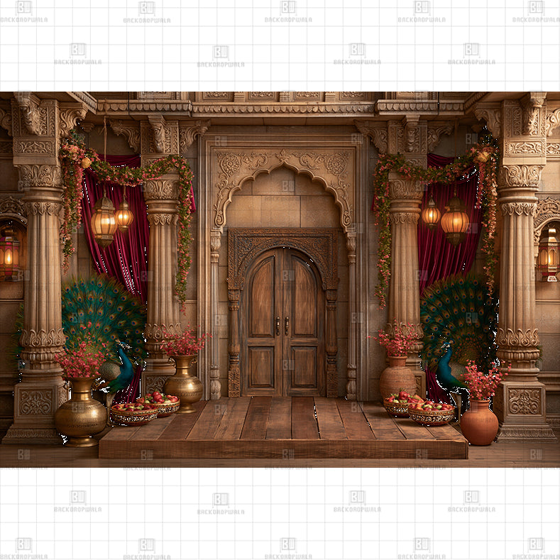 Enchanted Forest Gate PRINTED BACKDROP