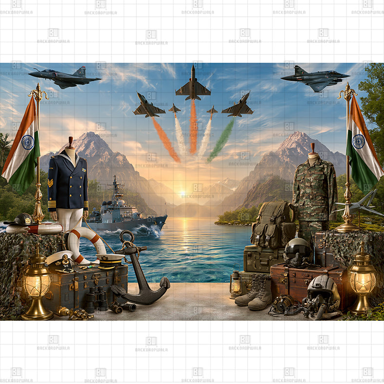 Airborne Glory Printed Baby Backdrop