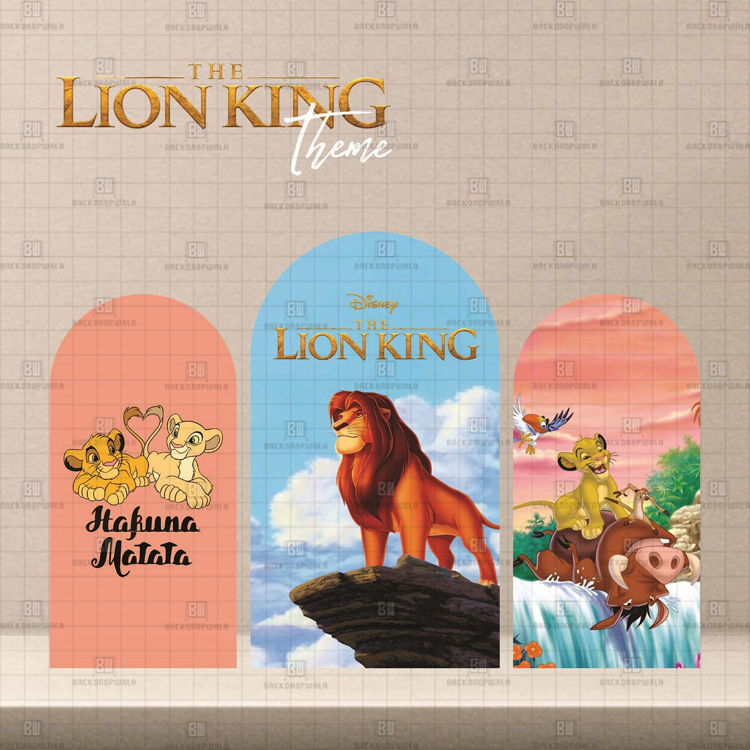 The Lion King Theme Printed Event Backdrop