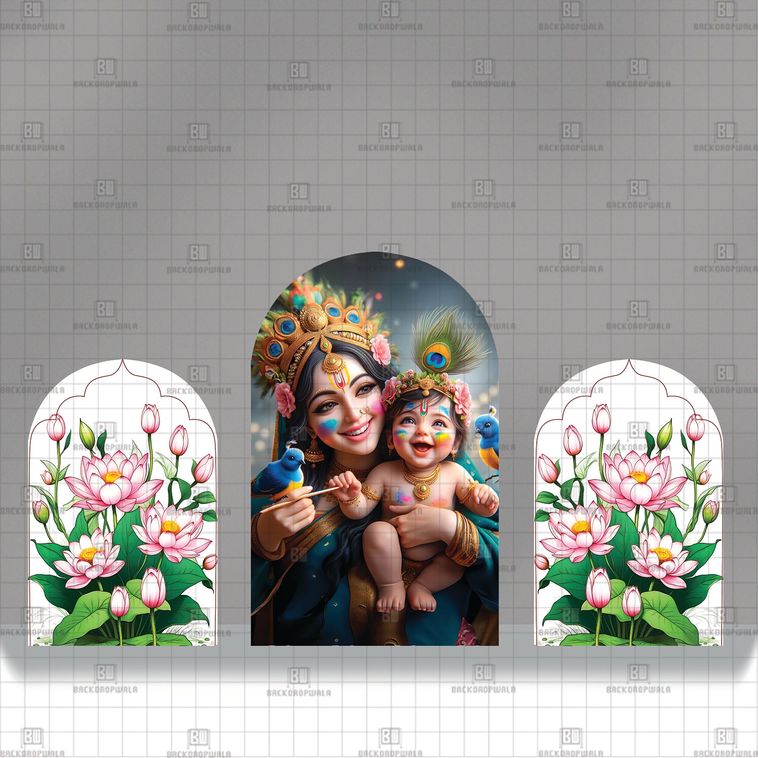 A Shower of Blessings Printed Event Backdrop