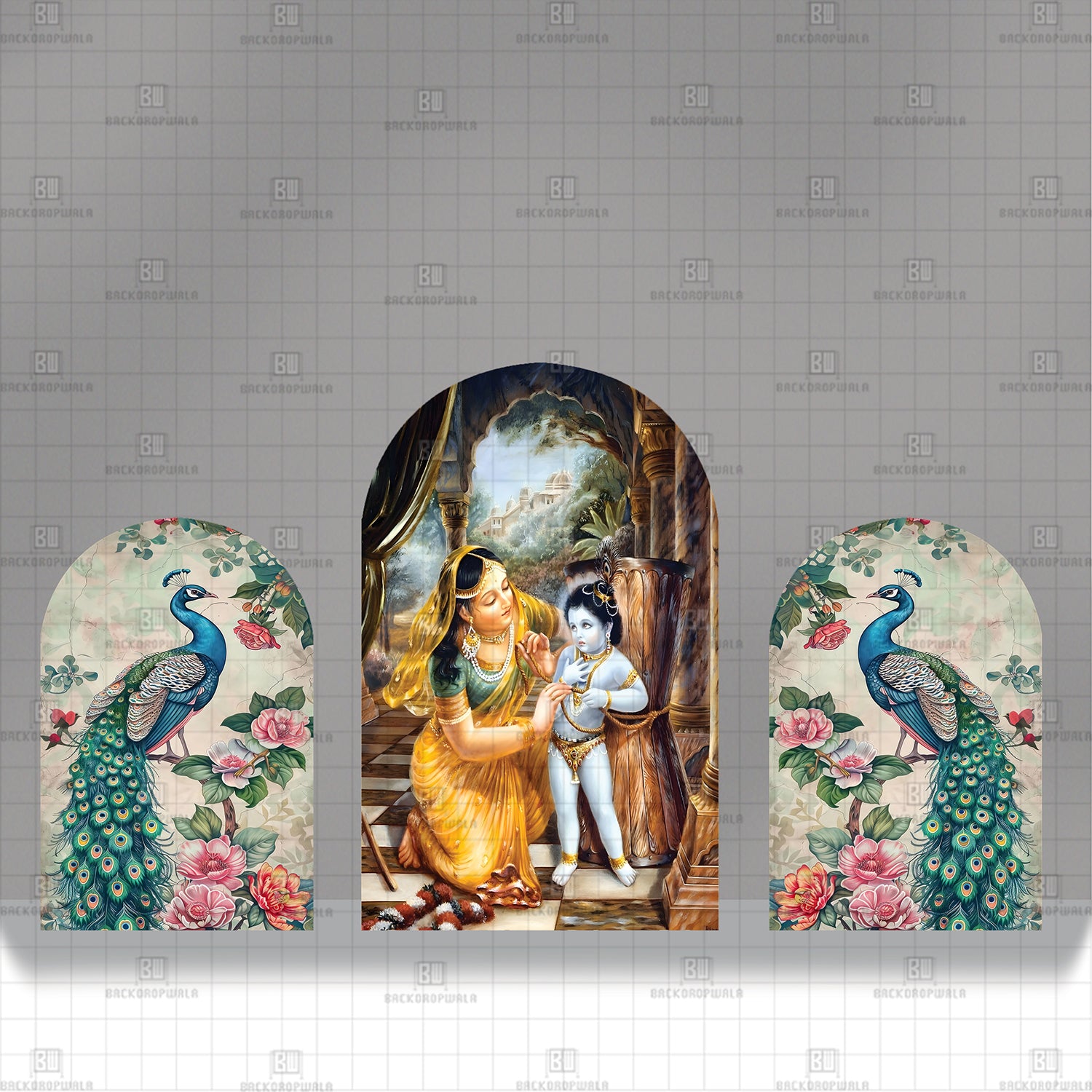Trilogy of Devotion Theme Printed Event Backdrop