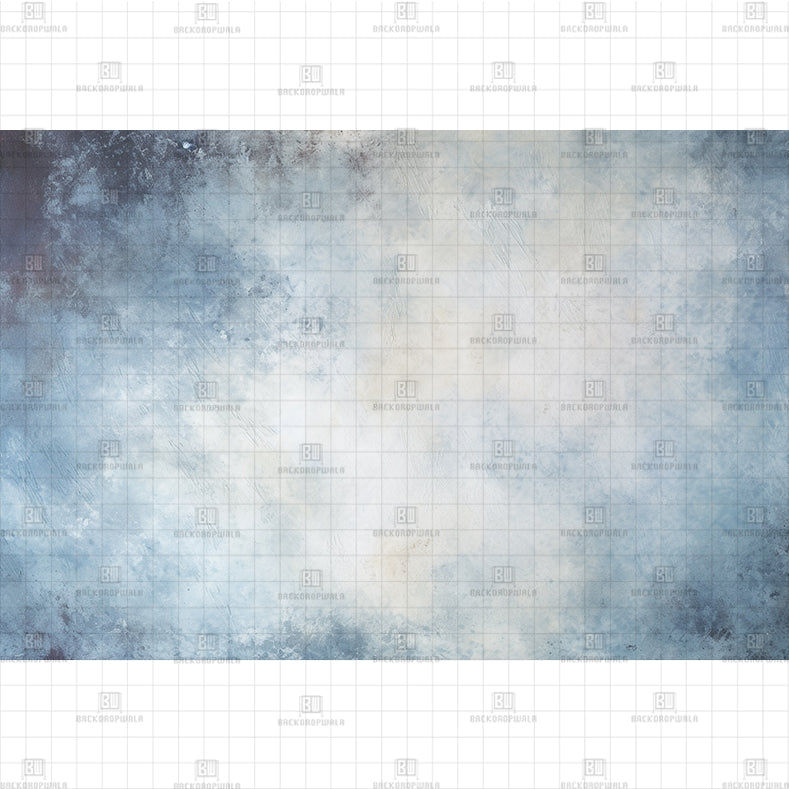 Blue Grunge Printed Baby Backdrop