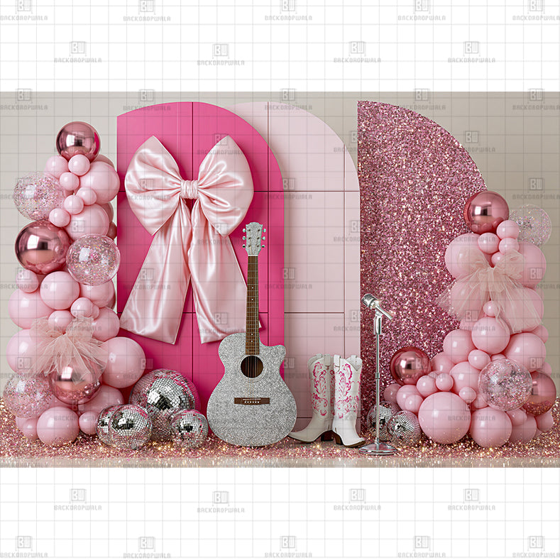 Let's Go Girls Birthday Printed Baby Backdrop