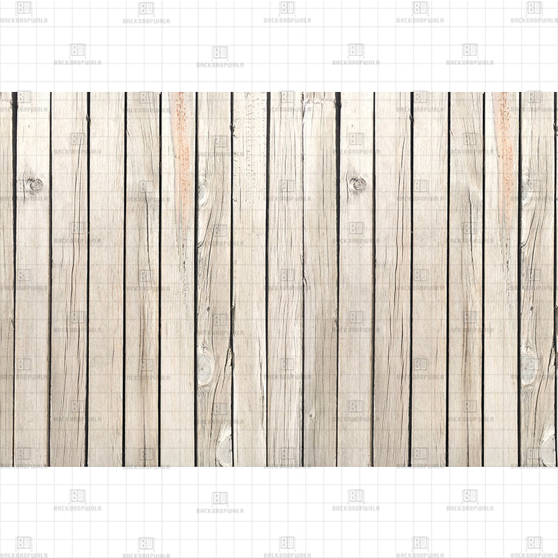 Whitewashed Fence backdrop Printed Baby Backdrop