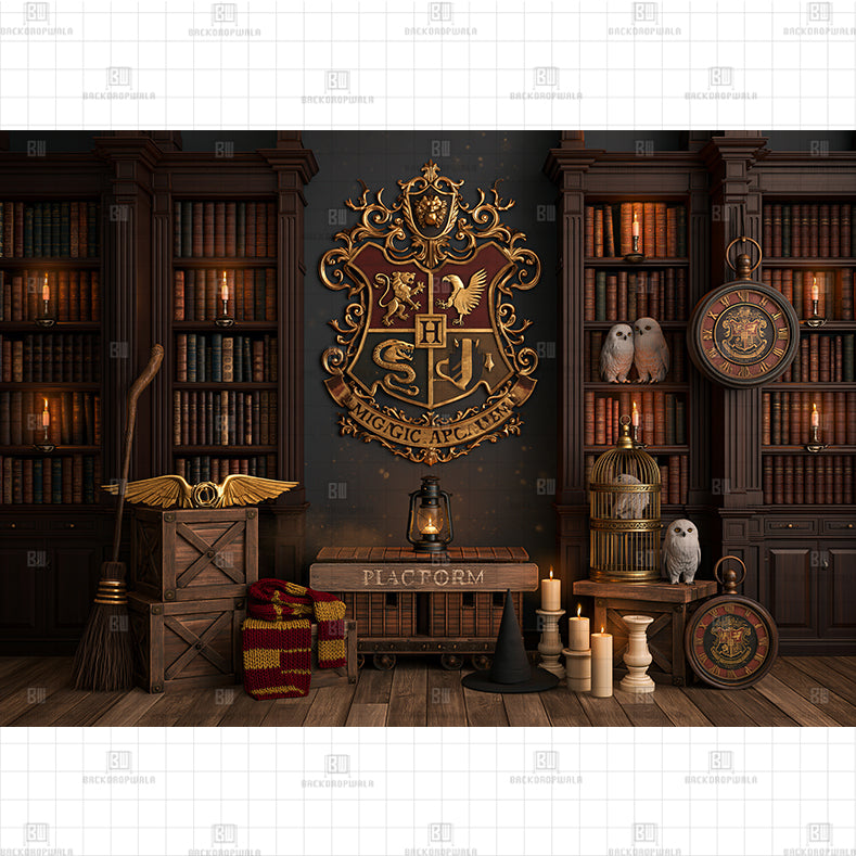 Harry Porter Castle Printed Baby Backdrop