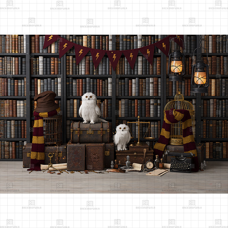Moonlight Castle Printed Baby Backdrop