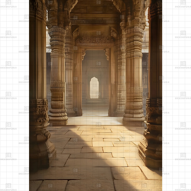 Temple Hall Backdrop Printed Maternity Backdrop