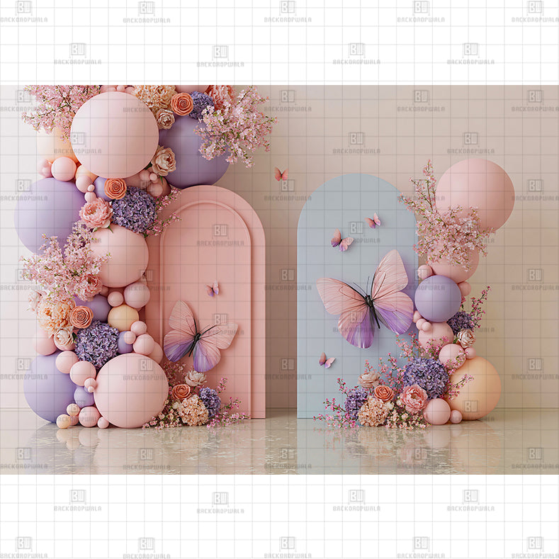 Pastel Whispers Printed Baby Backdrop