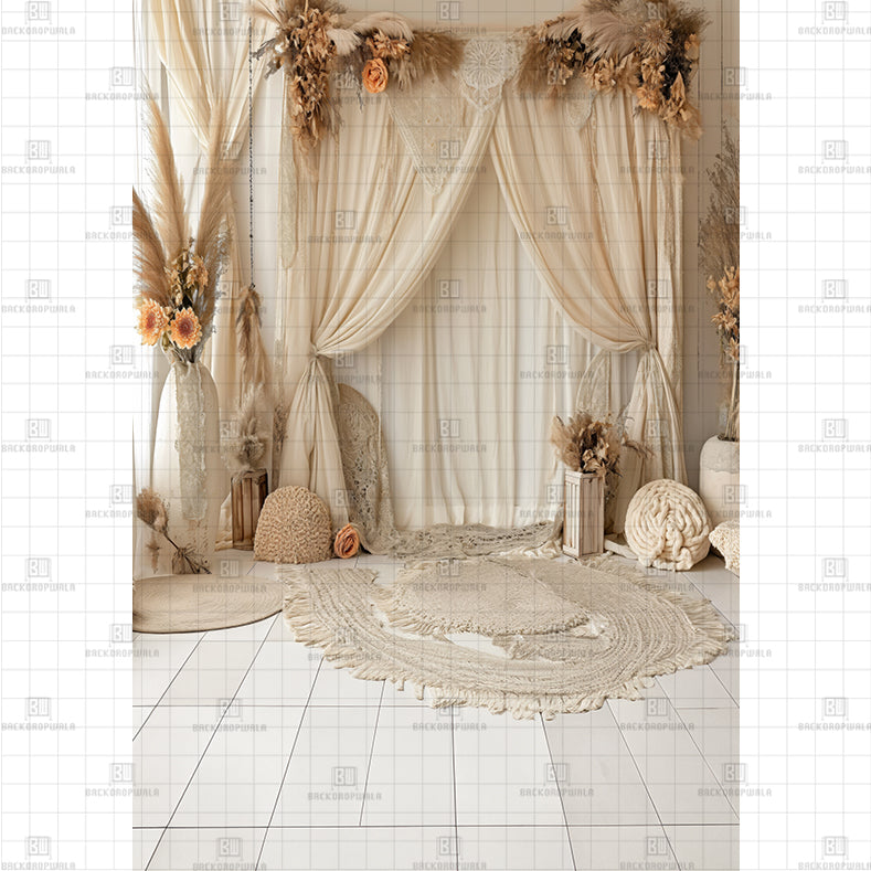 Ethereal Canopy Garden Backdrop Printed Maternity Backdrop – Backdropwala