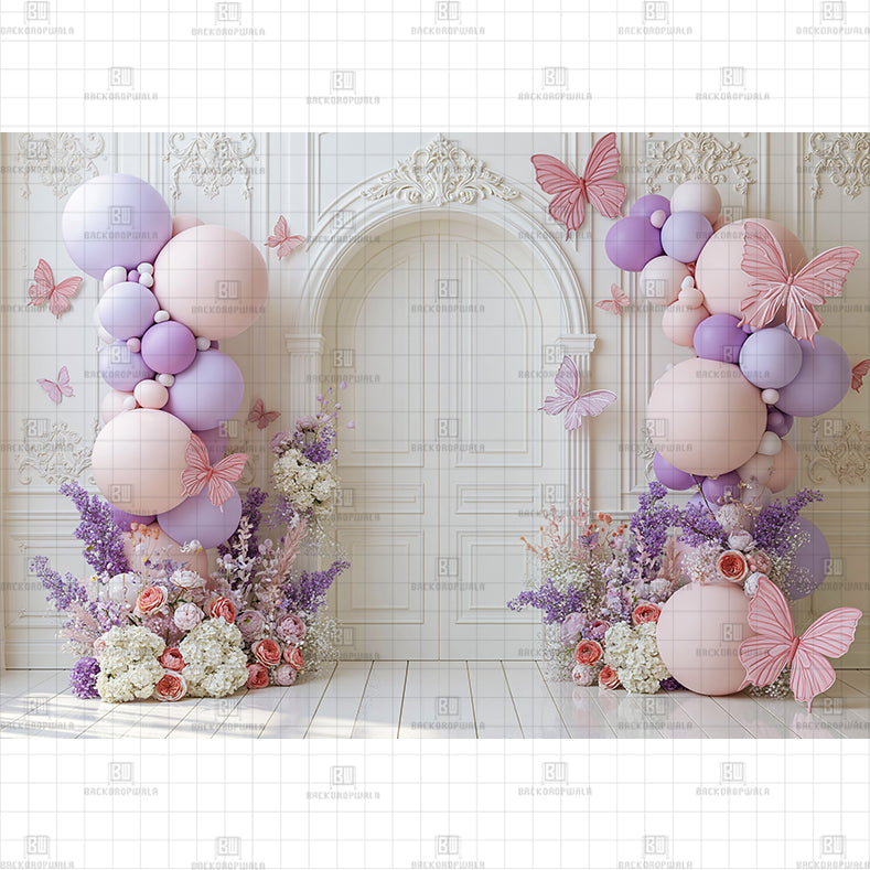 Pink Paradise Printed Baby Backdrop