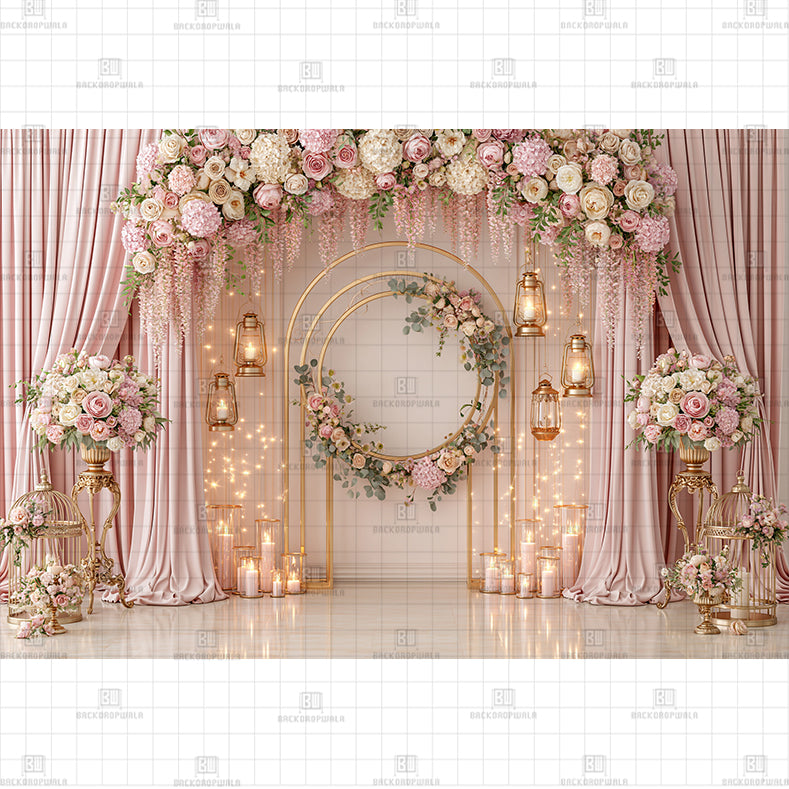 Daisy Gate Printed Baby Backdrop