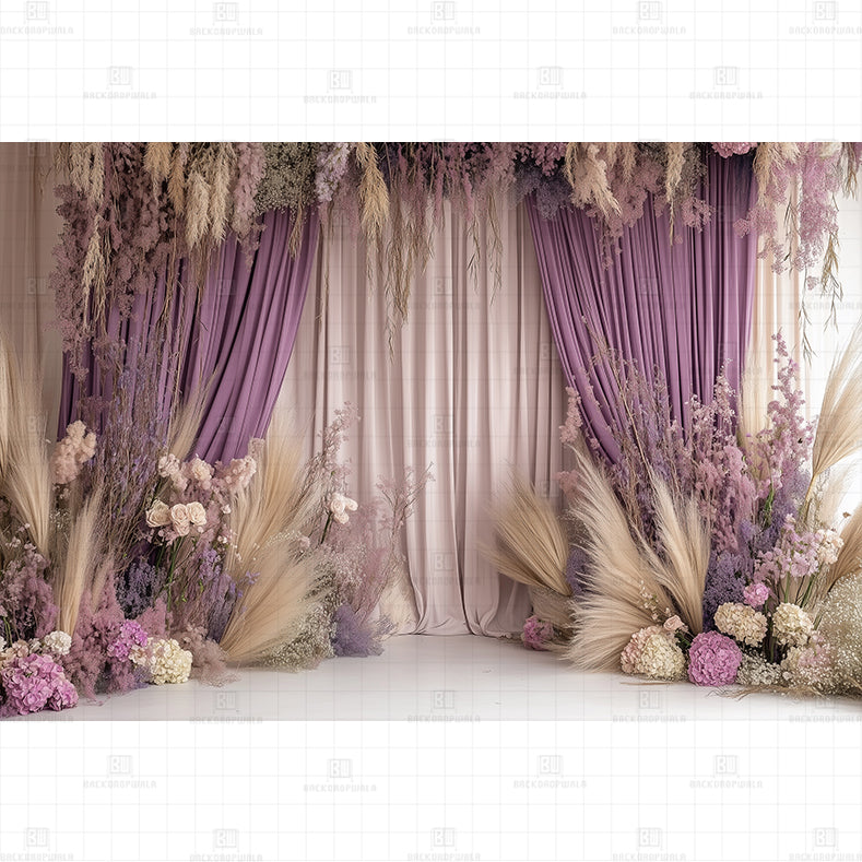 Lavender Luxe Printed Baby Backdrop