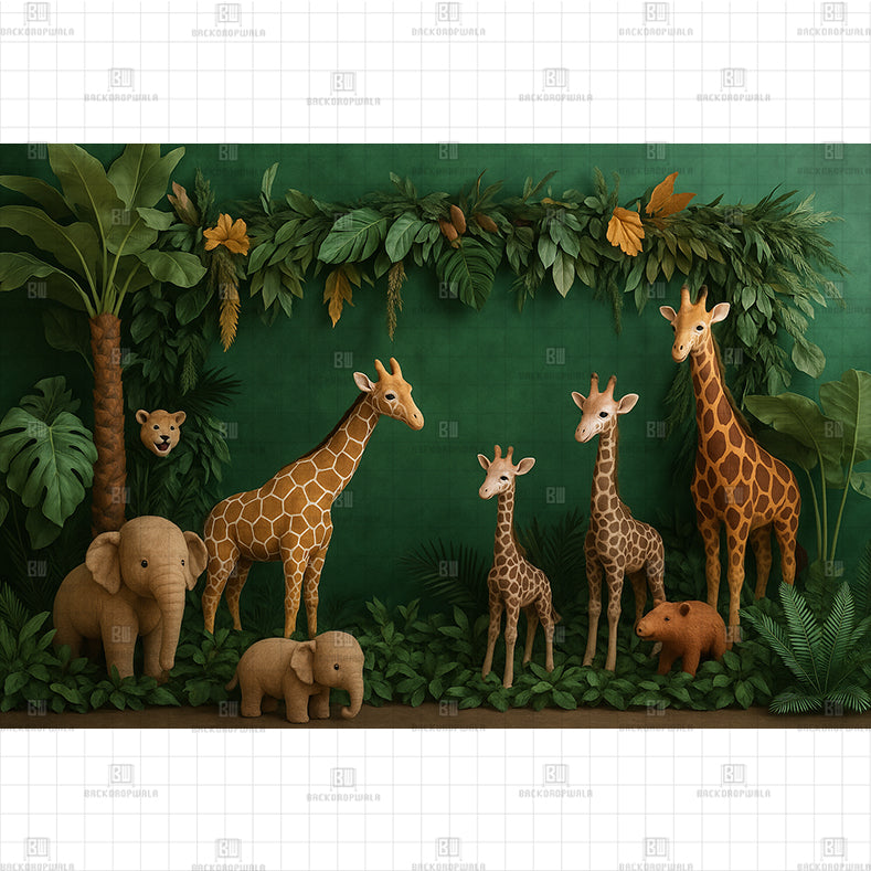Painted Forest Path Printed Baby Backdrop