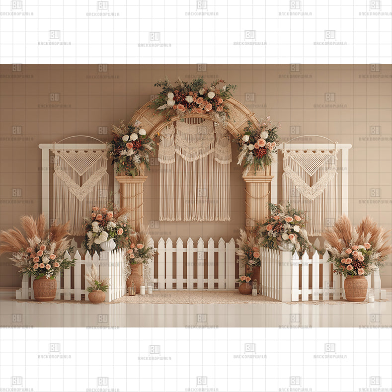 Blush Breeze Printed Baby Backdrop