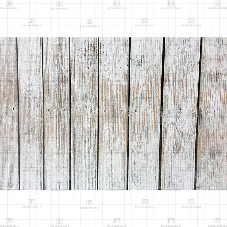 Whitewashed Wood Texture backdrop Printed Baby Backdrop