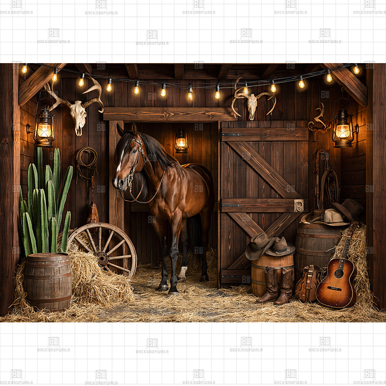 Wild Horse Saloon Printed Baby Backdrop
