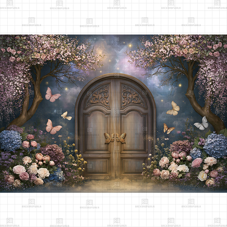 Butterfly Paradise Printed Baby Backdrop