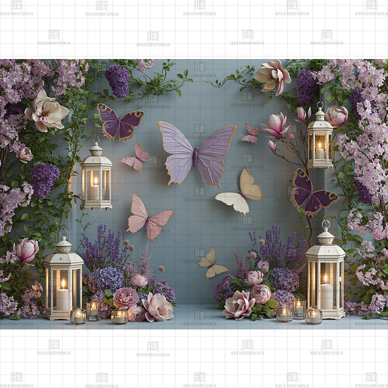 Pink Twilight Printed Baby Backdrop