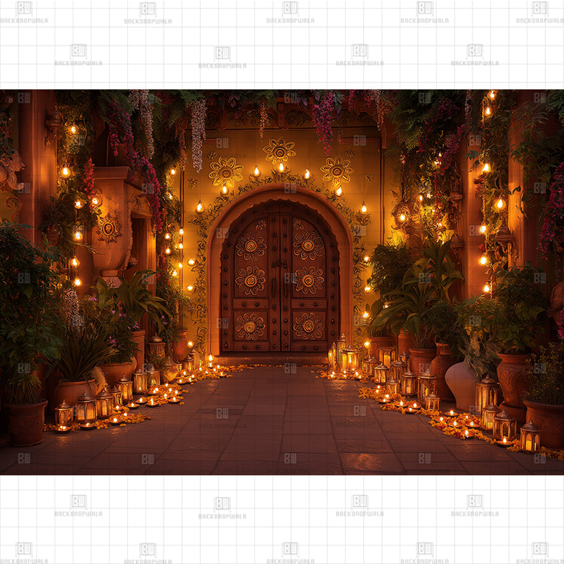 Eternal Light of Raghunandan Printed Backdrop