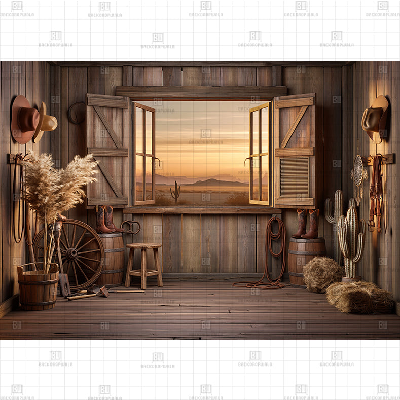 Fathers Ranch Printed Baby Backdrop