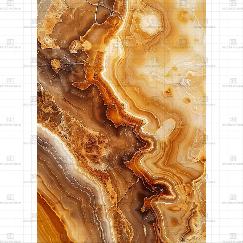 Golden brown agate texture Printed Product Backdrop