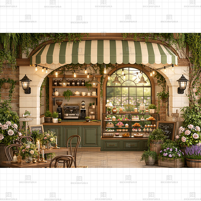 The Sweetest Bistro Printed Baby Backdrop