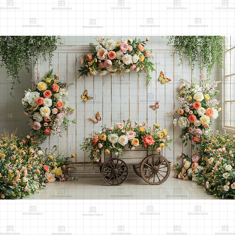 Blossom Ballet Printed Baby Backdrop