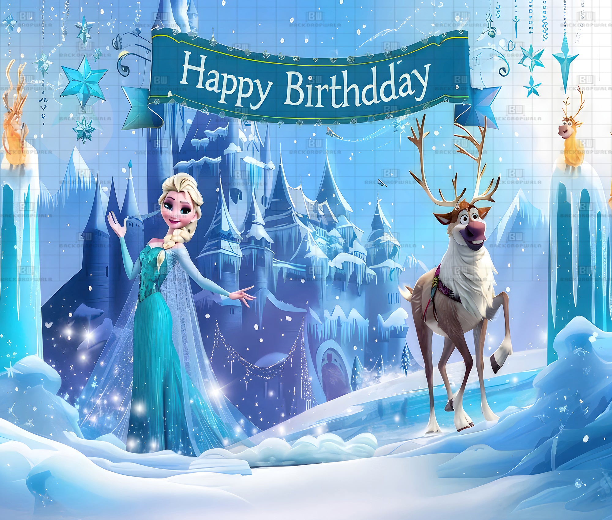 The Disney Birthday Theme Event Backdrop
