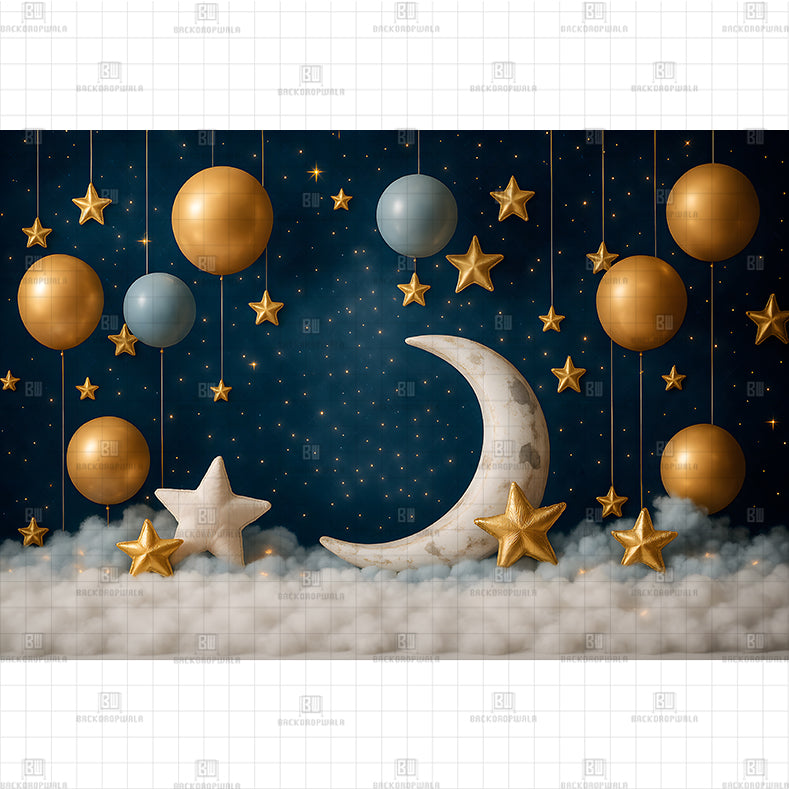 Starry Dreams Printed Baby Backdrop