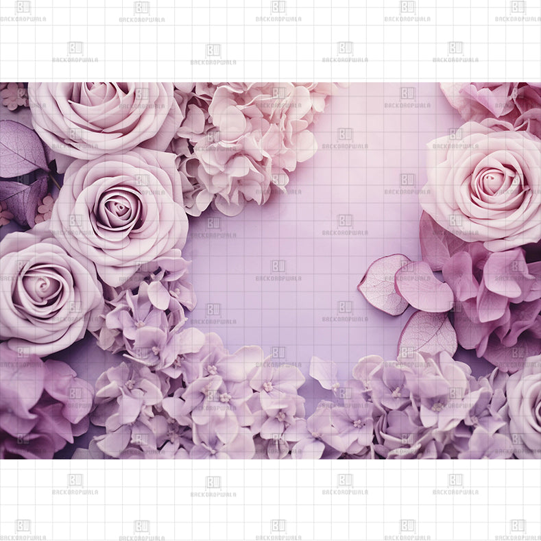 Vintage Rose Background Backdrop Printed Born Baby Backdrop